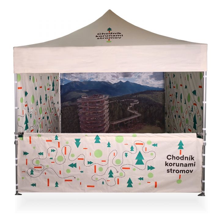 Tenda per feste elegantemente decorata